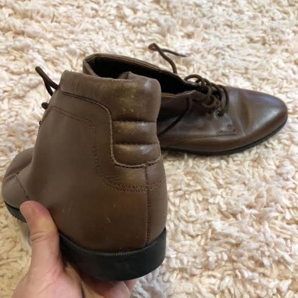 Vintage Dane XX Brown Ankle Tie-Up Boots - Picture 8 of 8